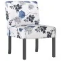 Gepolsterter Stoffstuhl mit blauem Blumendruck von vidaXL, Einfache Stühle - Ref: Foro24-352461, Preis: 68,98 €, Rabatt: %