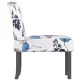 Gepolsterter Stoffstuhl mit blauem Blumendruck von vidaXL, Einfache Stühle - Ref: Foro24-352461, Preis: 68,98 €, Rabatt: %
