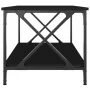 Mesa de centro madera contrachapada y hierro negro 80x50x45 cm de vidaXL, Mesas de centro - Ref: Foro24-823317, Precio: 54,32...