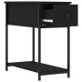 Mesita de noche madera de ingeniería negra 30x60x60 cm de vidaXL, Mesitas de noche - Ref: Foro24-826053, Precio: 45,69 €, Des...