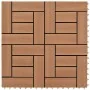 WPC porch tiles 30x30 cm 2 m² brown 22 units by vidaXL, Floors and carpets - Ref: Foro24-277798, Price: 104,98 €, Discount: %