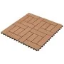 WPC porch tiles 30x30 cm 2 m² brown 22 units by vidaXL, Floors and carpets - Ref: Foro24-277798, Price: 104,98 €, Discount: %