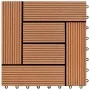 WPC porch tiles 30x30 cm 2 m² brown 22 units by vidaXL, Floors and carpets - Ref: Foro24-277798, Price: 104,98 €, Discount: %
