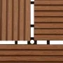 WPC porch tiles 30x30 cm 2 m² brown 22 units by vidaXL, Floors and carpets - Ref: Foro24-277798, Price: 104,98 €, Discount: %