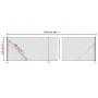 Cerca de alambre con brida plateada 1,1x25 m de vidaXL, Paneles de vallas - Ref: Foro24-154042, Precio: 100,47 €, Descuento: %