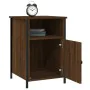 Oak brown plywood bedside table 40x42x60 cm by vidaXL, Nightstands - Ref: Foro24-825921, Price: 38,05 €, Discount: %