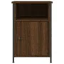 Oak brown plywood bedside table 40x42x60 cm by vidaXL, Nightstands - Ref: Foro24-825921, Price: 38,05 €, Discount: %