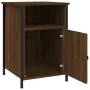 Oak brown plywood bedside table 40x42x60 cm by vidaXL, Nightstands - Ref: Foro24-825921, Price: 38,05 €, Discount: %