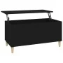 Mesa de centro madera contrachapada negro 90x44,5x45 cm de vidaXL, Mesas de centro - Ref: Foro24-819581, Precio: 56,45 €, Des...