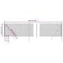 Anthrazitgrauer Drahtzaun 1,1x10 m von vidaXL, Zaunpaneele - Ref: Foro24-153954, Preis: 68,69 €, Rabatt: %
