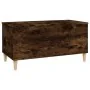 Mesa de centro madera contrachapada roble ahumado 90x44,5x45 cm de vidaXL, Mesas de centro - Ref: Foro24-819585, Precio: 62,9...