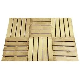 Baldosas de porche 6 unidades madera verde 50x50 cm de vidaXL, Suelos y moquetas - Ref: Foro24-44946, Precio: 62,81 €, Descue...
