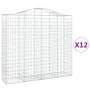 Cestas gaviones 12 uds forma de arco hierro 200x50x180/200 cm de vidaXL, Maceteros y jardineras - Ref: Foro24-3145734, Precio...