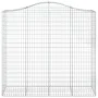 Cestas gaviones 12 uds forma de arco hierro 200x50x180/200 cm de vidaXL, Maceteros y jardineras - Ref: Foro24-3145734, Precio...