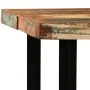 Mesa y 6 taburetes bar madera maciza reciclada cuero real lona de vidaXL, muebles para cocinas y comedores - Ref: Foro24-2751...