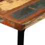 Mesa y 6 taburetes bar madera maciza reciclada cuero real lona de vidaXL, muebles para cocinas y comedores - Ref: Foro24-2751...