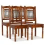 Sillas de comedor 4 uds madera maciza acabado sheesham clásica de vidaXL, Sillas de comedor - Ref: Foro24-275271, Precio: 462...