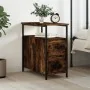 Smoked oak engineered wood bedside table 30x60x60 cm by vidaXL, Nightstands - Ref: Foro24-826067, Price: 55,96 €, Discount: %