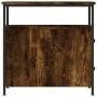 Smoked oak engineered wood bedside table 30x60x60 cm by vidaXL, Nightstands - Ref: Foro24-826067, Price: 55,96 €, Discount: %