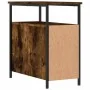 Smoked oak engineered wood bedside table 30x60x60 cm by vidaXL, Nightstands - Ref: Foro24-826067, Price: 55,96 €, Discount: %