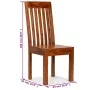 Sillas de comedor 4 uds madera maciza acabado sheesham moderno de vidaXL, Sillas de comedor - Ref: Foro24-275273, Precio: 402...