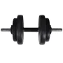 Juego de barras + 2 mancuernas 60,5kg de vidaXL, Peso libre - Ref: Foro24-90375, Precio: 158,79 €, Descuento: %