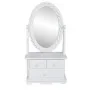 Tocador con espejo abatible ovalado de MDF de vidaXL, Tocadores para dormitorios - Ref: Foro24-60627, Precio: 45,56 €, Descue...