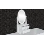 Tocador con espejo abatible ovalado de MDF de vidaXL, Tocadores para dormitorios - Ref: Foro24-60627, Precio: 45,56 €, Descue...