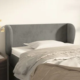 Cabecero de terciopelo gris claro 93x23x78/88 cm de vidaXL, Cabeceros y pies de cama - Ref: Foro24-3116900, Precio: 50,70 €, ...