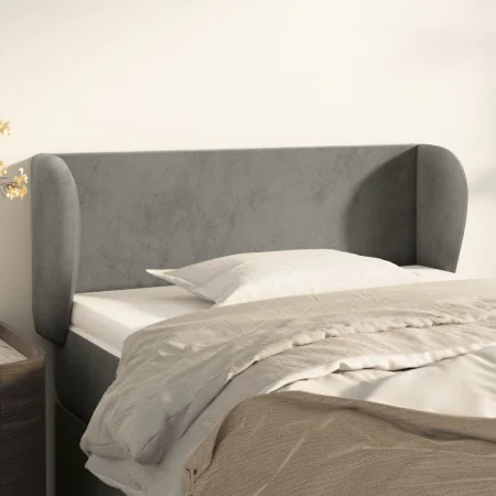 Cabecero de terciopelo gris claro 93x23x78/88 cm de vidaXL, Cabeceros y pies de cama - Ref: Foro24-3116900, Precio: 50,70 €, ...