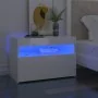 Mueble de TV con luces LED blanco brillante 60x35x40 cm de vidaXL, Muebles TV - Ref: Foro24-804421, Precio: 50,48 €, Descuent...