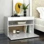 Mueble de TV con luces LED blanco brillante 60x35x40 cm de vidaXL, Muebles TV - Ref: Foro24-804421, Precio: 50,48 €, Descuent...
