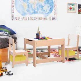 Mesa infantil con 2 sillas MDF de vidaXL, muebles para bebés y niños pequeños - Ref: Foro24-80284, Precio: 113,93 €, Descuent...