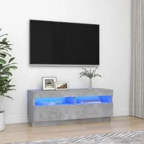 TV cabinet with LED lights concrete gray 100x35x40 cm by vidaXL, TV Furniture - Ref: Foro24-804458, Price: 95,11 €, Discount: %