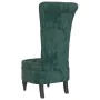 Sessel mit hoher Rückenlehne und dunkelgrünen Samtknöpfen von vidaXL, Einfache Stühle - Ref: Foro24-352466, Preis: 166,08 €, ...