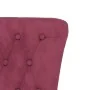 Sillón de respaldo alto con botones terciopelo rojo tinto de vidaXL, Sillas poltrona - Ref: Foro24-352467, Precio: 193,33 €, ...