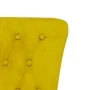 Sillón de respaldo alto con botones terciopelo amarillo de vidaXL, Sillas poltrona - Ref: Foro24-352469, Precio: 172,78 €, De...