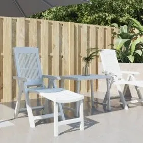 Weiße Plastikliege von vidaXL, Liegen - Ref: Foro24-364705, Preis: 77,85 €, Rabatt: %