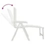 Tumbona de plástico blanco de vidaXL, Tumbonas - Ref: Foro24-364705, Precio: 77,85 €, Descuento: %