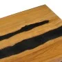 Mesa centro madera maciza teca y piedra volcánica 100x50x40 cm de vidaXL, Mesas de centro - Ref: Foro24-281645, Precio: 245,2...