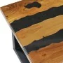 Mesa centro madera maciza teca y piedra volcánica 100x50x40 cm de vidaXL, Mesas de centro - Ref: Foro24-281645, Precio: 245,2...