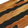 Mesa centro madera maciza teca y piedra volcánica 100x50x40 cm de vidaXL, Mesas de centro - Ref: Foro24-281645, Precio: 245,2...