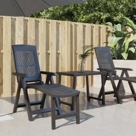 Tumbona de plástico gris antracita de vidaXL, Tumbonas - Ref: Foro24-364707, Precio: 95,36 €, Descuento: %