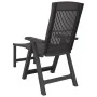 Tumbona de plástico gris antracita de vidaXL, Tumbonas - Ref: Foro24-364707, Precio: 95,36 €, Descuento: %