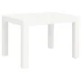 Mesa de jardín PP blanco 59x47x40 cm de vidaXL, Mesas de jardín - Ref: Foro24-364728, Precio: 39,63 €, Descuento: %