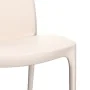 Sillas de jardín 2 uds polipropileno color crema 50x46x80 cm de vidaXL, Sillas de jardín - Ref: Foro24-364733, Precio: 112,64...
