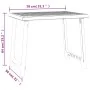 Mesa de camping con aspecto de madera PP verde 79x56x64 cm de vidaXL, Mesas de jardín - Ref: Foro24-364736, Precio: 51,29 €, ...