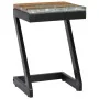 Mesa de centro madera maciza de teca y polirresina 30x30x50 cm de vidaXL, Mesas de centro - Ref: Foro24-281649, Precio: 70,98...