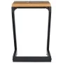 Mesa de centro madera maciza de teca y polirresina 30x30x50 cm de vidaXL, Mesas de centro - Ref: Foro24-281649, Precio: 70,98...
