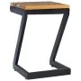 Mesa de centro madera maciza de teca y polirresina 30x30x50 cm de vidaXL, Mesas de centro - Ref: Foro24-281649, Precio: 70,98...